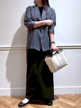 「アイテム（バッグ）」を使った、yamaさん（レディース・163cm・40代）の夏コーディネート