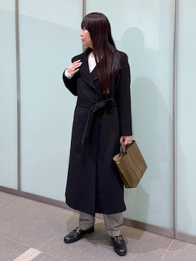 「アイテム（ステンカラーコート）」を使った、yamaさん（レディース・163cm）の夏コーディネート