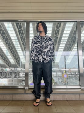 「DANKE SCHON（ダンケシェーン）のアイテム（その他アウター）」を使った、はまさん（メンズ・170cm）の夏コーディネート