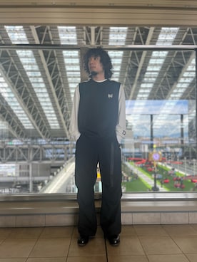 needles Sleeveless ニードルス ジャージ ベスト 黒 （VESTS