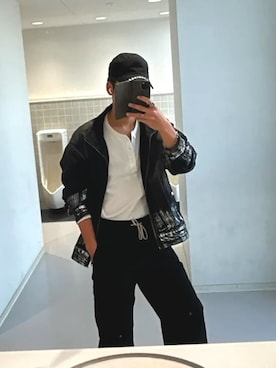 「アイテム（帽子）」を使った、george4946さん（メンズ・180cm・10代）の秋コーディネート