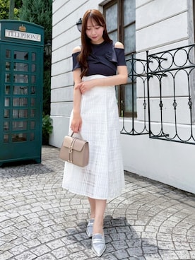 「dazzlin（ダズリン）のアイテム（ワンピース/ドレス）」を使った、noko ichinoseさん（レディース・167cm）の夏コーディネート
