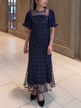 「アイテム（ドレス）」を使った、Dorry Dollさん（レディース・155cm）の秋コーディネート