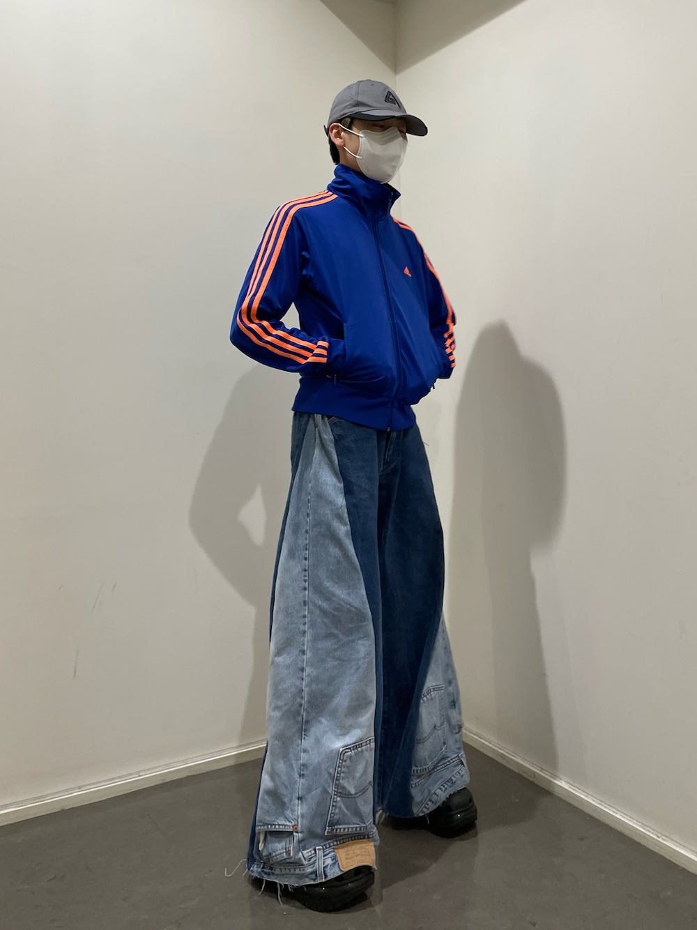 再建築/リメイク/adidas/リメイクジャージオーバーオール 再建築/リメイク/adidas/リメイクジャージオーバーオール