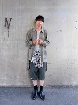 「GUCCI（グッチ）のアイテム」を使った、SHUHEIさん（メンズ・166cm）の秋コーディネート