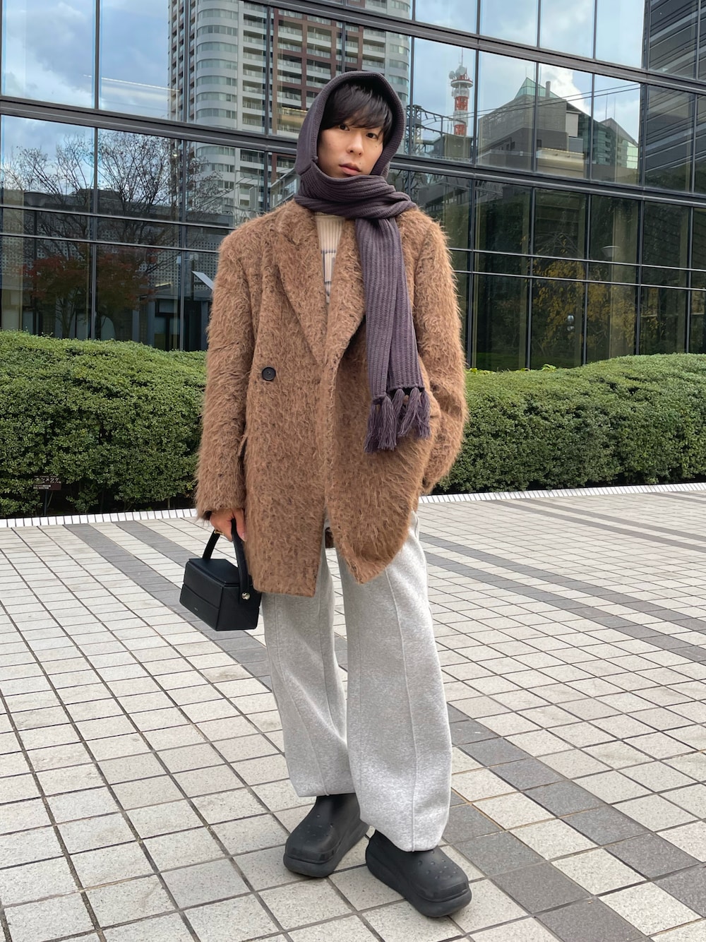 ルシェルブルー アルパカシャギーコート ルシェルブルー LE CIEL BLEU