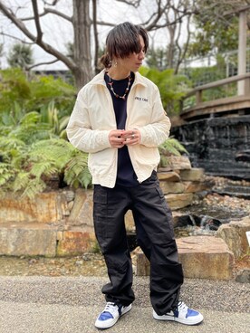 「アイテム（ブルゾン）」を使った、たつやさん（メンズ・165cm・20代）の冬コーディネート