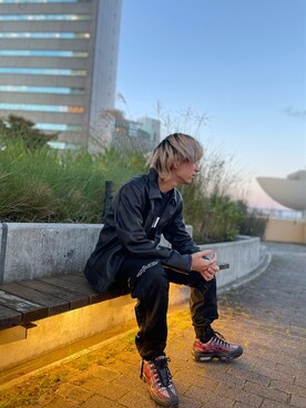 「アイテム（ブルゾン）」を使った、たつやさん（メンズ・165cm・20代）の秋コーディネート