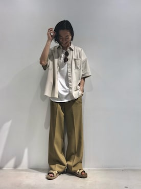 「PINE（パイン）のアイテム」を使った、Kiyoさん（メンズ・173cm）の夏コーディネート