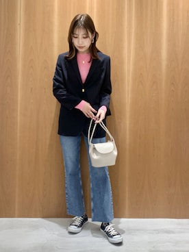 「upper hights」｜「アイテム（ジャケット/アウター）」を使った、k.aikaさん（レディース・162cm）の冬コーディネート