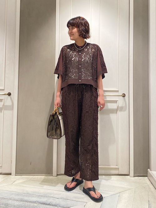boussole×qualite】レースカフタンシャツカリテ