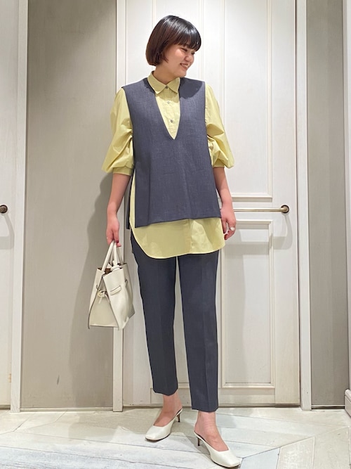 qualite（カリテ） ベスト ジレ 「セットアップ対応」ダブルクロス