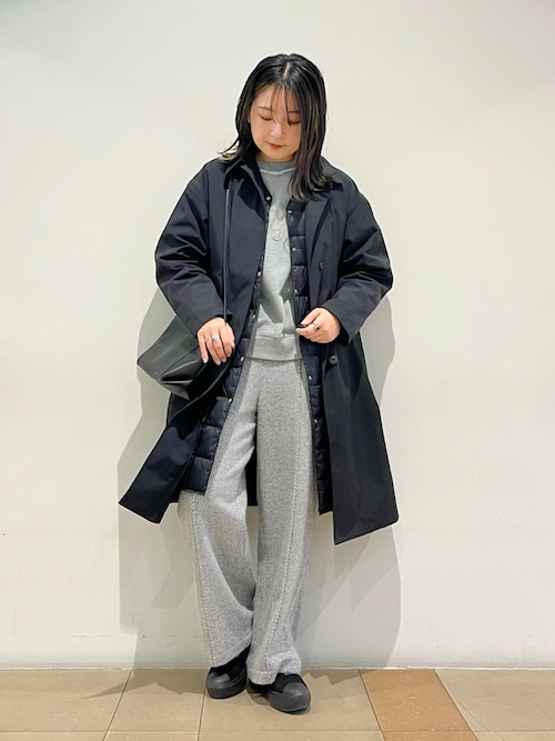 別注】【TAION/タイオン】ダウンジャケット付バルカラーコート（ダウン