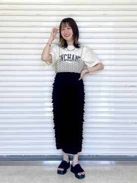 「アイテム（その他トップス）」を使った、ぽ　んさん（レディース・161cm・20代）の春コーディネート