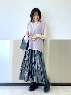 ぽ んさん(レディース・161cm)の春コーディネート