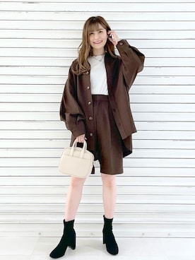 「ショーパン」｜「アイテム（その他）」を使った、ぽ　んさん（レディース・161cm）の秋コーディネート