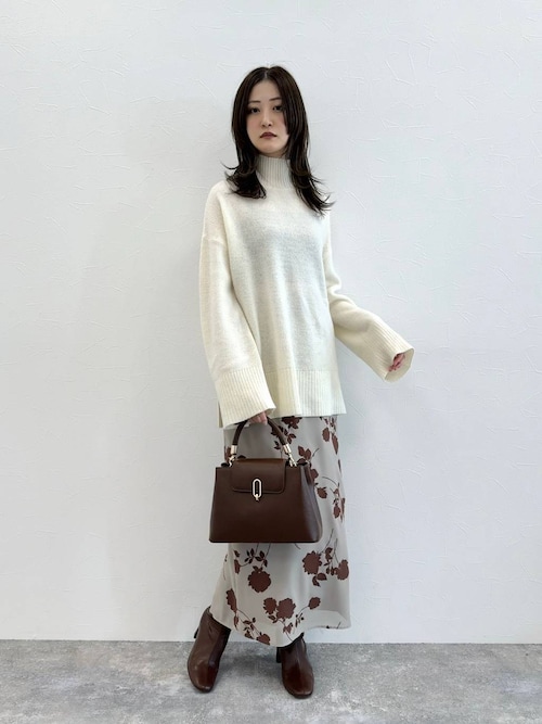 セール】アクアハイネックミドルニット491833（ニット/セーター