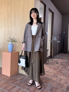 「Andemiu（アンデミュウ）のアイテム」を使った、ぽ　んさん（レディース・161cm）の夏コーディネート