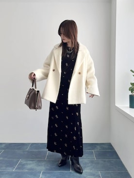 「アイテム（ピーコート）」を使った、ぽ　んさん（レディース・161cm・20代）の秋コーディネート