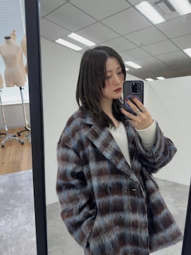 「アイテム（ピーコート）」を使った、ぽ　んさん（レディース・161cm・20代）の冬コーディネート