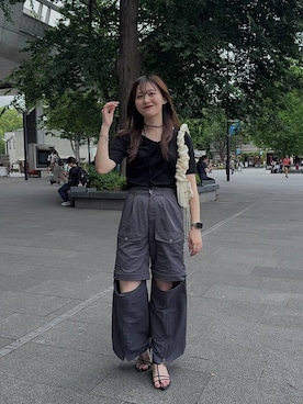 ぽ　んさん（レディース・161cm・20代）の夏コーディネート