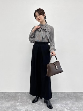 「Andemiu（アンデミュウ）のアイテム」を使った、ぽ　んさん（レディース・161cm）の秋コーディネート