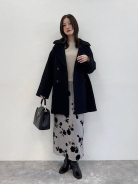 「アイテム（ピーコート）」を使った、ぽ　んさん（レディース・161cm・20代）の冬コーディネート
