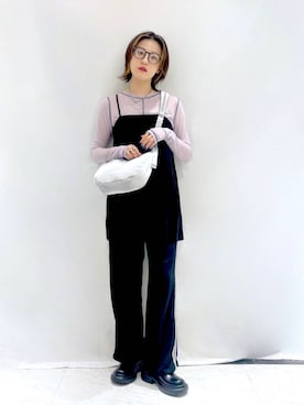 「アイテム（その他トップス）」を使った、ぽ　んさん（レディース・161cm・20代）の秋コーディネート