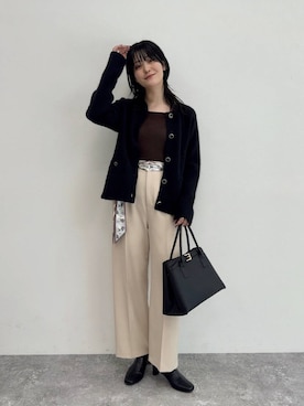 「Andemiu（アンデミュウ）のアイテム」を使った、ぽ　んさん（レディース・161cm）の秋コーディネート