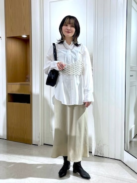 「アイテム（その他トップス）」を使った、ぽ　んさん（レディース・161cm・20代）の春コーディネート