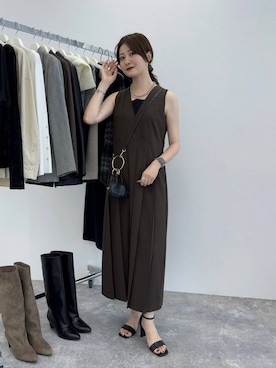 「アイテム（ジャンパースカート）」を使った、ぽ　んさん（レディース・161cm・20代）の夏コーディネート