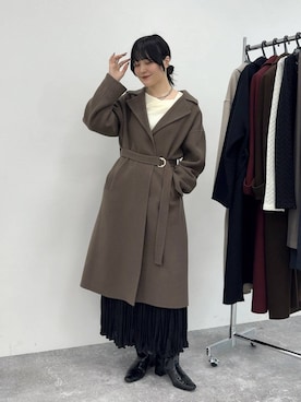 「Andemiu（アンデミュウ）のアイテム」を使った、ぽ　んさん（レディース・161cm）の秋コーディネート