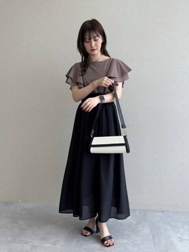 「Andemiu（アンデミュウ）のアイテム」を使った、ぽ　んさん（レディース・161cm）の春コーディネート