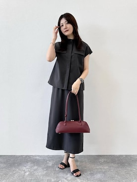 「アイテム（ボストンバッグ）」を使った、ぽ　んさん（レディース・161cm・20代）の夏コーディネート