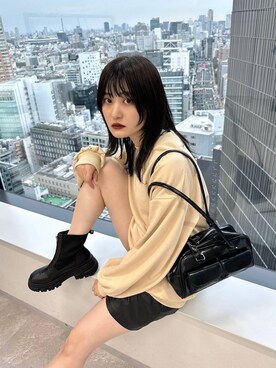「アイテム（スウェット）」を使った、ぽ　んさん（レディース・161cm・20代）の秋コーディネート