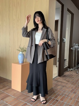 「Andemiu（アンデミュウ）のアイテム」を使った、ぽ　んさん（レディース・161cm）の夏コーディネート
