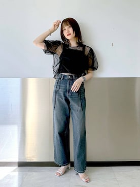 ぽ んさん(レディース・161cm)の春コーディネート