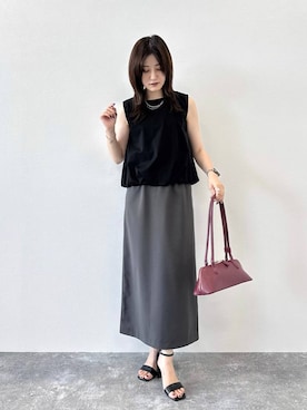 「アイテム（ボストンバッグ）」を使った、ぽ　んさん（レディース・161cm・20代）の夏コーディネート