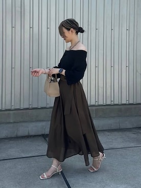 ぽ んさん(レディース・161cm)の春コーディネート