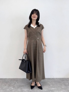 「Andemiu（アンデミュウ）のアイテム（トートバッグ）」を使った、ぽ　んさん（レディース・161cm）の秋コーディネート