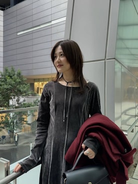 「アイテム（ピーコート）」を使った、ぽ　んさん（レディース・161cm）の秋コーディネート