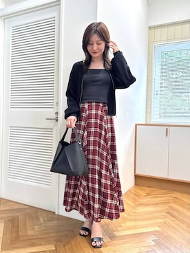 「Andemiu」｜ぽ　んさん（レディース・161cm）の夏コーディネート