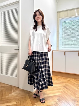 「Andemiu」｜ぽ　んさん（レディース・161cm）の夏コーディネート