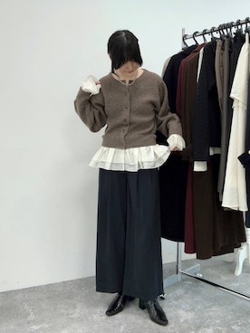 「Andemiu（アンデミュウ）のアイテム」を使った、ぽ　んさん（レディース・161cm）の秋コーディネート