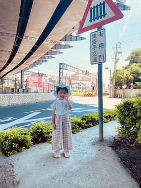 「kids fashion」｜Qinyu.Hさん（キッズ・90cm）の夏コーディネート