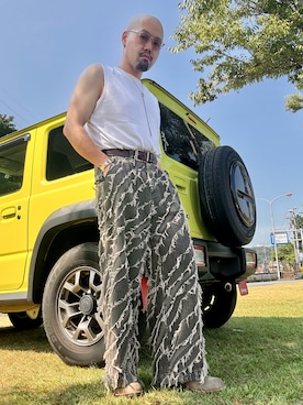 「アイテム（ブーツ）」を使った、tadashi_kikuchiさん（メンズ・171cm）の夏コーディネート
