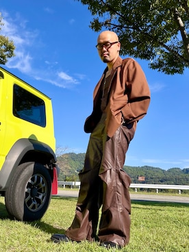 「アイテム（メガネ）」を使った、tadashi_kikuchiさん（メンズ・171cm）の秋コーディネート