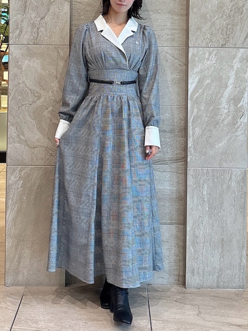 【POLO BCSコラボ】テーラーカラーフレアワンピース