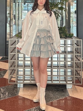「POLO BCS（ポロ ビーシーエス）のアイテム」を使った、asumiさん（レディース・155cm）の夏コーディネート