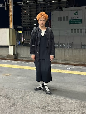 「アイテム（その他アウター）」を使った、イノシマさん（メンズ・167cm）の冬コーディネート